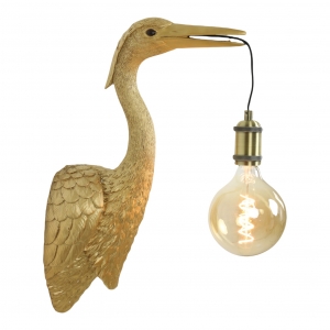 Wandlamp Kraanvogel Goud 48cm Light&Living