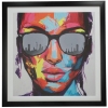 Schilderij Sunglasses Street Art Multicolour 50x50cm Kersten