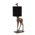 Tafellamp Giraffe koper met kap zwart 76,5cm Light&Living
