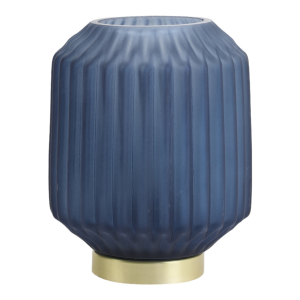 Tafellamp Led Donkerblauw Ivot Matglas 17cm