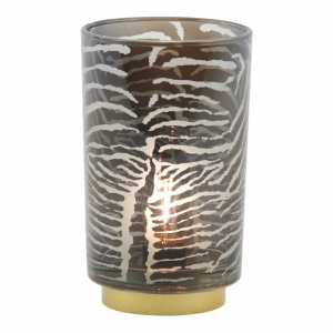 Tafellamp Zebra Zwart-Wit 18cm Light&Living