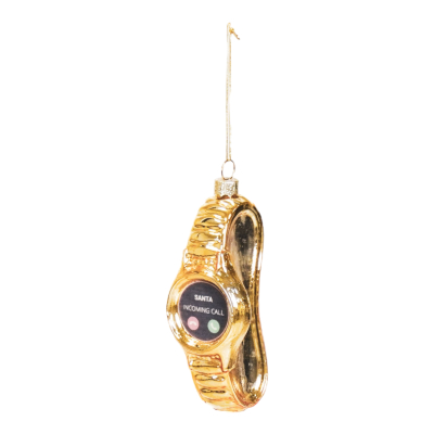 Gouden Horloge Kerstbal Ornament Housevitamin 