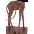 Tafellamp Giraffe koper met kap zwart 76,5cm Light&Living