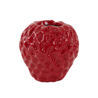 Vaas Aardbeien Strawberry Rood 23,5cm Light&Living