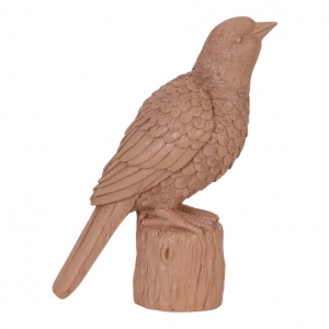 Ornament Bird Oudroze 15x20cm