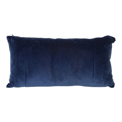 Kussen Khios Donkerblauw Velvet 60x30cm Light&Living