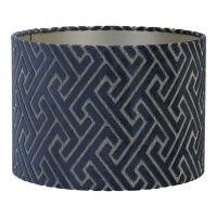 Lampenkap Maze Velvet Blauw 40x30cmLight&Living