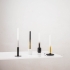 Kaarsen set van 4 Wit Zwart 25cm Housevitamin