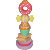 Kandelaar Candy Donut Multicolor 31cm Kersten