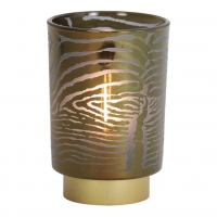 Tafellamp Zebra Grijs-Goud 12,5cm Light&Living