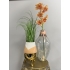 Plantenpot op pootjes Perzik/Wit/Goud 23cm Kersten