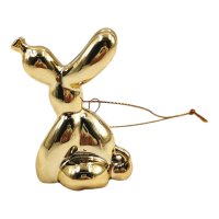 Ballonhond Zittend Goud Kerstbal Ornament Housevitamin