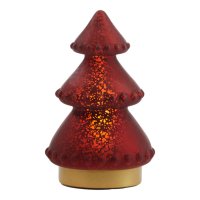 Kerstboom LED Rood metallic mat 18,5cm Light&Living