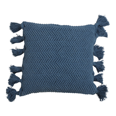 Kussen met Klosjes Blauw Bardala 45x45cm Light&Living