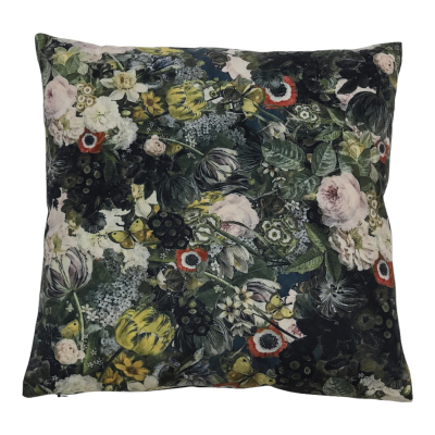 Kussen Blom Groen met Bloemenprint 45x45cm Light&Living