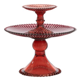 Etagere serveerschaal Buronda Rood, Roze Light&Living