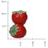 Kandelaar Strawberry Aardbeien Rood 11,5cm Kersten