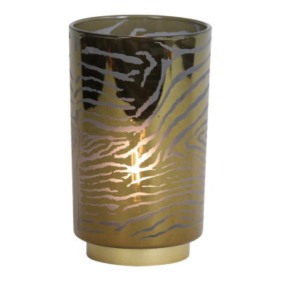 Tafellamp Zebra Grijs-Goud 18cm Light&Living