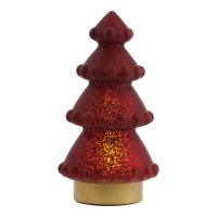 Kerstboom LED Rood metallic mat 28,5cm Light&Living