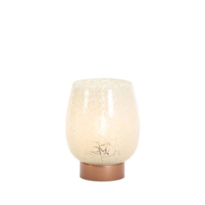 Tafellamp Led Sylas Beige Koper 17cm Light&Living